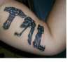 Skull Lettering tattoo