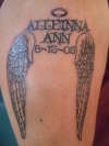 Angel wings for Daughter tattoo