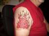 Arm Flames tattoo