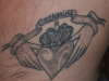 Claddagh on my chest tattoo