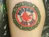 Red Sox calf tattoo tattoo