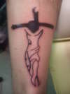 Tribal Jesus tattoo