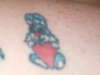 blue bunny tattoo