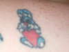 blue bunny tattoo