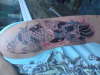 koi cover up 1st session tattoo