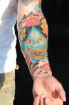New skool style hannya tattoo