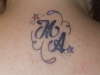 my initials and my husbands too tattoo