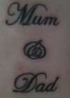 Mum & Dad tattoo