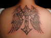 Cross & Wings tattoo