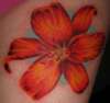 Orange Flower tattoo
