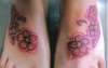 Pink Flowers tattoo