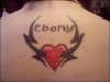 heart n name tattoo