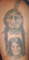 Sitting Bull& Geronimo tattoo