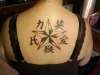 sisters star and kanji tattoo