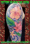 custom flowers tattoo