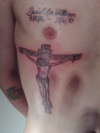 Jesus tattoo on ribs by lee at monstarz-ink