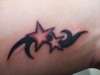 tribal star tattoo