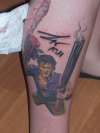 Bruce Campbell as Ash tattoo