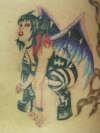 fairy wings portrait tattoo