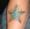my cyan star tattoo
