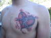 ripped heart tattoo