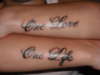 one life one love tattoo