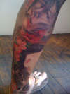 4 TH SESSION LEG Japanese Style tattoo