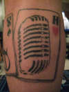 johnny cash microphone tattoo