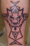 Tribal Celtic Cross tattoo
