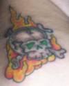 Flame Skull tattoo