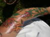 rose tatt colored in tattoo