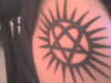 Joel Heartagram tattoo