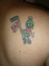 Marvin the Martian hockey theme tattoo