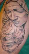 Michaelangelos "Maddona & Child" (Virgin Mary & Baby Jesus) tattoo