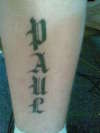 My Name tattoo