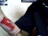 The wariors logo tattoo