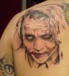 Heath Ledger The Joker tattoo