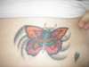 Butterfly cover-up tattoo