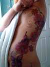 butterflies n flowers tattoo