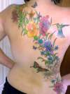 Back flower tattoo....in progress