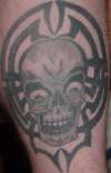 Skull and Tribal tattoo