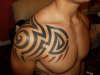 Tribal Chest tattoo