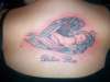 Baby in wings tattoo