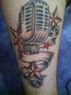 Microphone tattoo