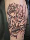 manga tattoo by Roddy Mclean of glasgow scotland