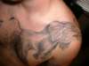 Rearing Elephant tattoo