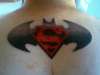 batman/superman tattoo