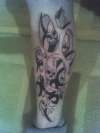 leg tattoo