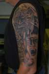 start of sleeve tattoo