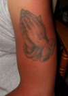 PRAYING HANDS tattoo